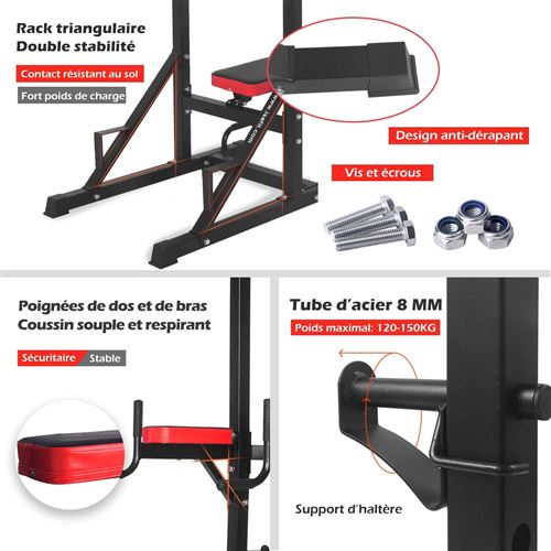Ise Chaise Romaine Station Traction Dips Multifonctions Barre De Traction Dips Banc De Musculation Musculation Achat Prix Fnac