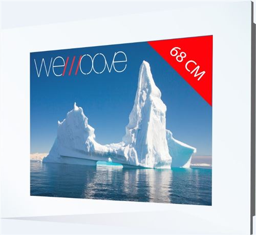 WeMoove WM-WFTV271HEVC - 27 diagonale klasse led-achtergrondverlichting lcd-tv - 1080p 1920 x 1080 - white frame iceberg