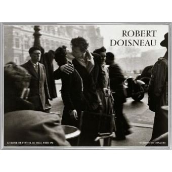 Poster Reproduction Encadré: Robert Doisneau - Le Baiser ...