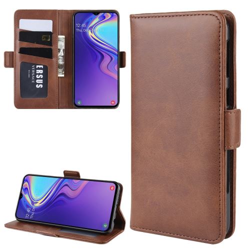 Etui en PU adsorption magnétique divisée avec support café pour votre Samsung Galaxy M20