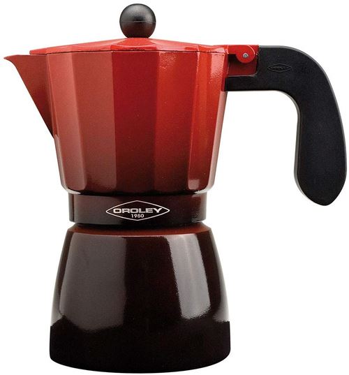 Cafetière italienne induction 12 tasses, Oroley, Ecofund, , Rouge