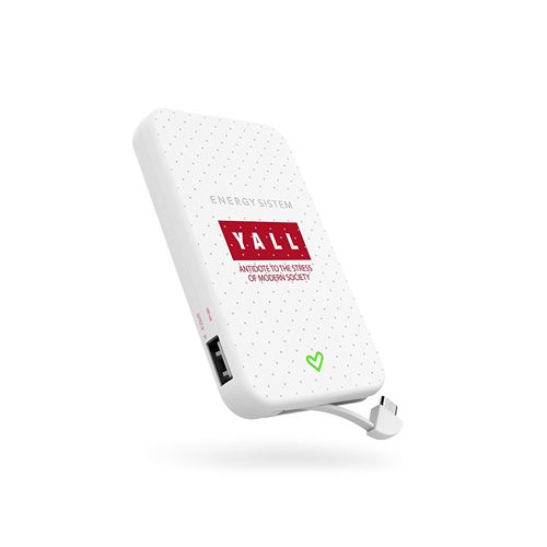 Energy Extra Battery 5000 Yall Edition (5000 mAh, smartphones et tablettes, compacte, câble intégré)