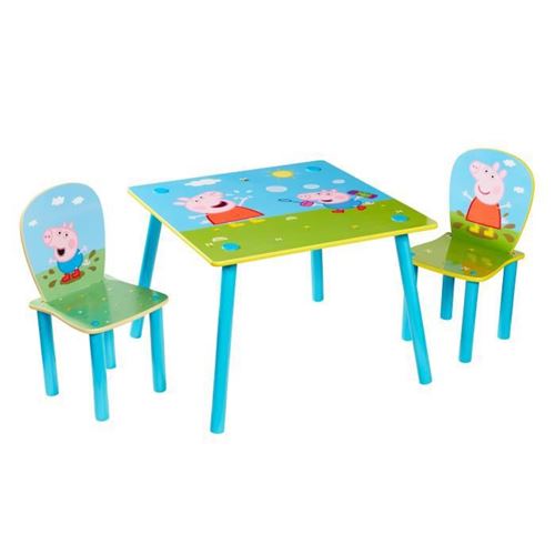 Ensemble table et 2 chaises Peppa Pig