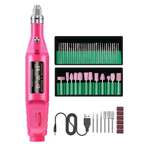 Non Communiqué Rose Machine À Ongles Avec 1 Kit De Coupe Des Ongles K40