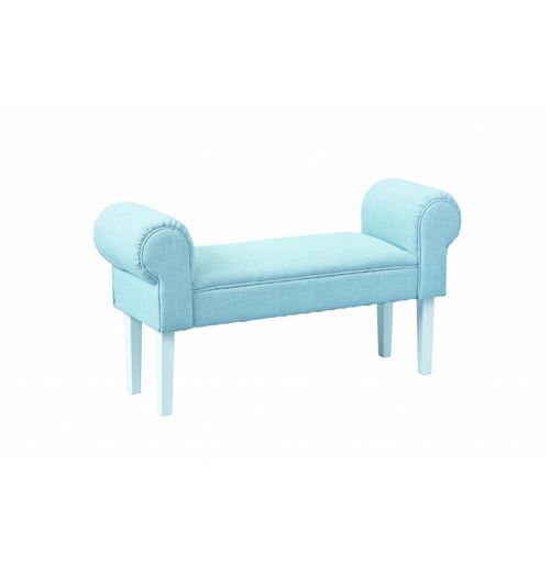 Paris Prix - Banquette Vintage Bois Massif nordik 100cm Bleu