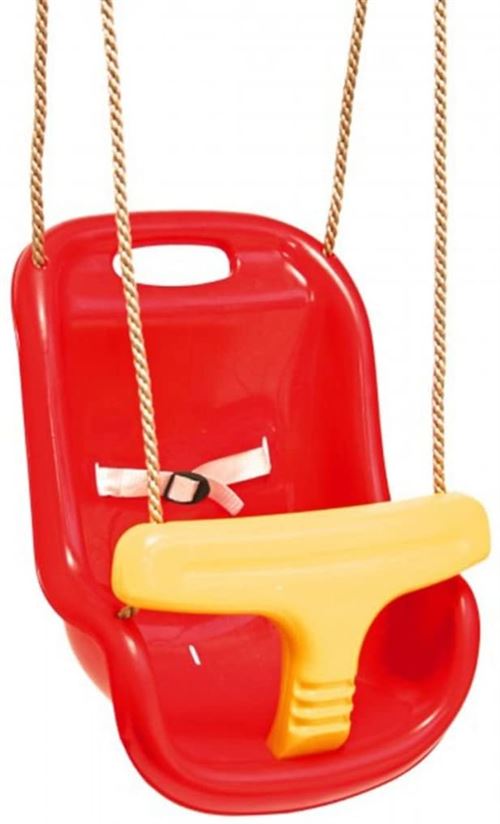 Siège balançoire bébé rouge/jaune Swing King