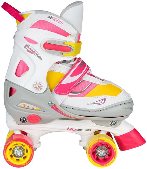 NIJDAM filles rouleau de patinage réglable rose