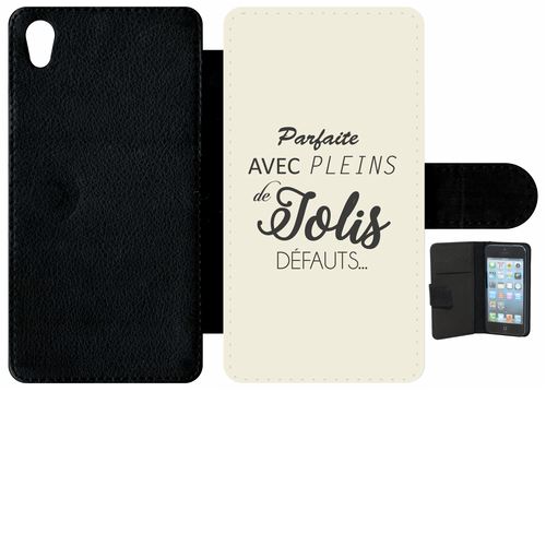 Etui À Rabat Sony Xperia Z4 Parfaite Avec Pleins De Jolis Defauts Fond Beige 2