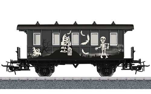 Marklin décoration de fête Voiture d'Halloween noir brillant
