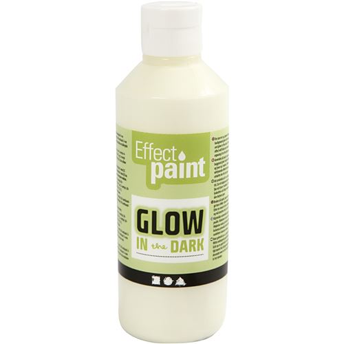 Creotime peinture phosphorescente jaune 250 ml