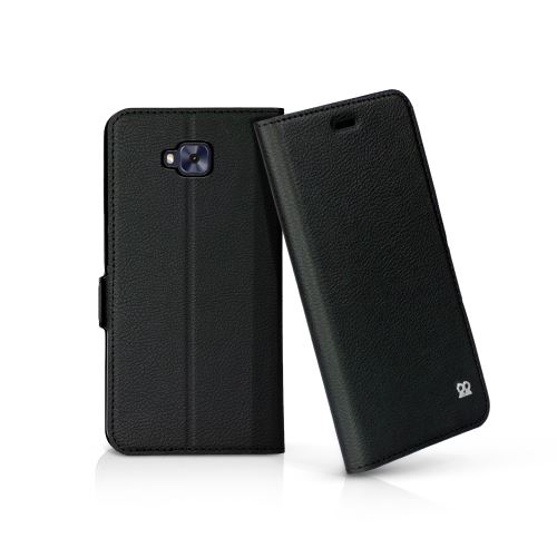 IBROZ Etui Cuir Folio ASUS Zenfone 4 SELFIE (ZD553KL) écran 5,5 , Noir