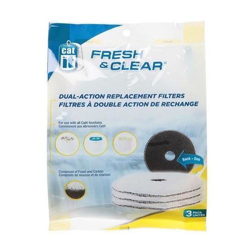 Filtres de rechange pour fontaine Fresh & Clear 2L