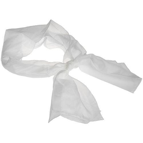 Creotime foulard en soie 180 x 45 cm pongé blanc 5