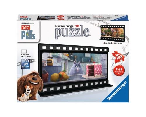 Puzzle 108 Pièces : Puzzle 3D - The Secret Life of Pets, Ravensburger