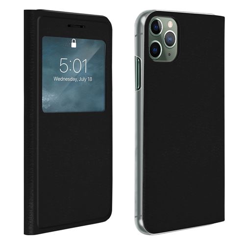 Housse pour iPhone 11 Pro Max Clapet Fenêtre d'affichage - Noir