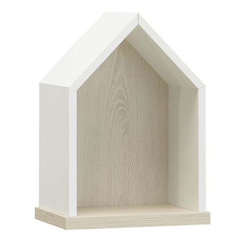 Étagère murale niche Blanc/Pin blanchi - SWEET