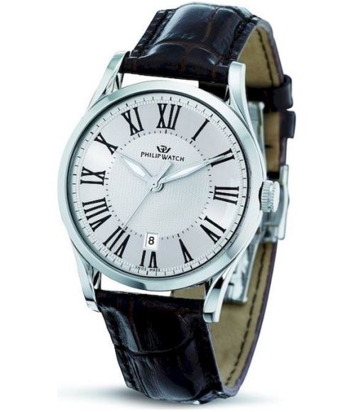 Philip Watch Montre Homme R8251180003 Argent, Blanc