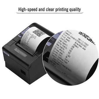Imprimante logo Imprimantes de reçu thermique de 80 mm Point de vue  Imprimante de billet avec coupe automatique for la cuisine USB/Tiroir en  espèces Ethernet Esc/pos pour l'étiquette : : Informatique