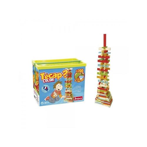 Ets jeujura - a1202825 - jeux de construction - tecap color - baril de 200 planchettes