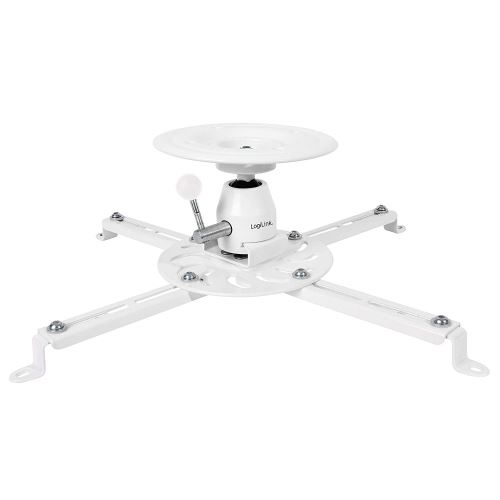 Logilink Bp0056 Support Pour Vidéo-projecteur Et De Jusqu'à 25 Kg, Longueur Des Bras 135 Mm Blanc
