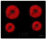 De Dietrich DPV7650B - Vitrocéramique - 4 plaques de cuisson - Niche - largeur : 56 cm - profondeur : 49 cm - noir - sans cadre