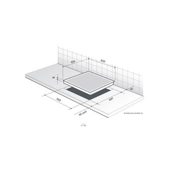 De Dietrich DPV7650B - Vitrocéramique - 4 plaques de cuisson - Niche - largeur : 56 cm - profondeur : 49 cm - noir - sans cadre
