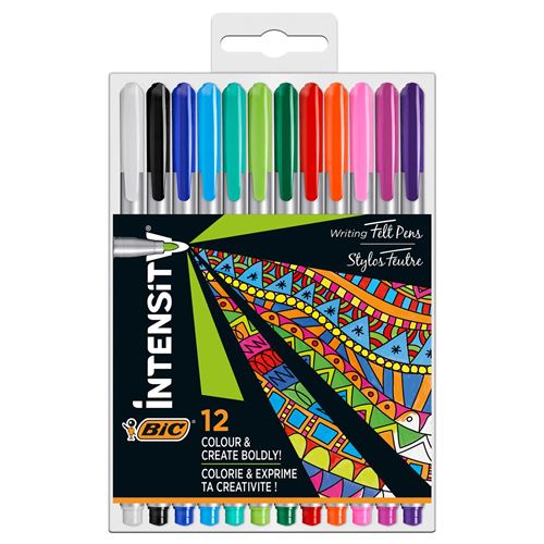 Stylo Bic Intensity Fineliner Pastel 12x - vue 2