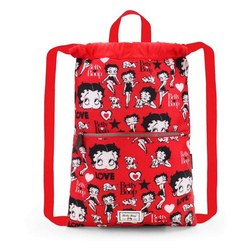 Karactermania Betty Boop Strap Sac à cordon, 42 cm, Rouge