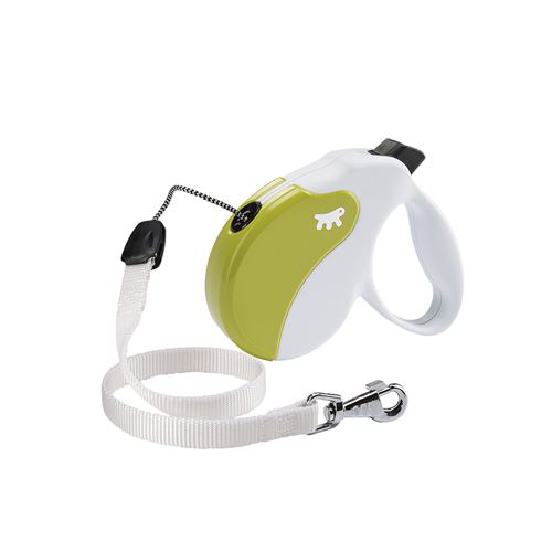 Comparer les prix de Ferplast Laisse rétractable pour chiens AMIGO CORD MEDIUM, cordon rétractable, 5 mètres, max 25 kg, Blanc