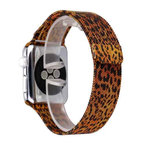Bracelet en TPU 38mm milanese léopard pour votre Apple Watch 3/2/1