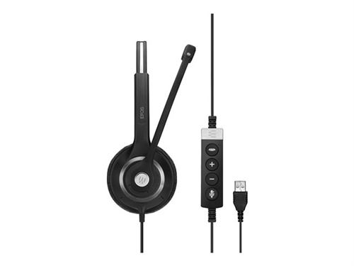 EPOS I SENNHEISER IMPACT SC 260 USB MS II - Micro-casque - sur-oreille - filaire - Suppresseur de bruit actif - noir