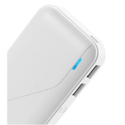 Batterie Externe Portable 12000 mAh Smart and Fashion (Blanc)