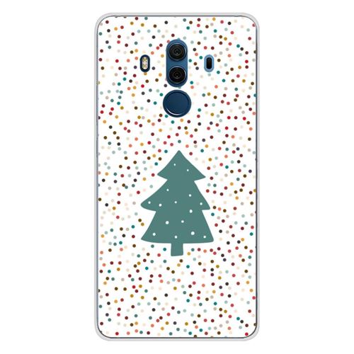 Coque en silicone imprimée compatible Huawei Mate 10 Pro NO Sapin de Noël
