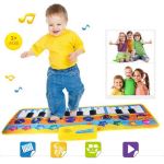 VATOS Tapis De Danse Musicale Pour Filles - 5 Jeux LED Volume Réglable - Cadeau Idéal Enfants 3 à 9 Ans