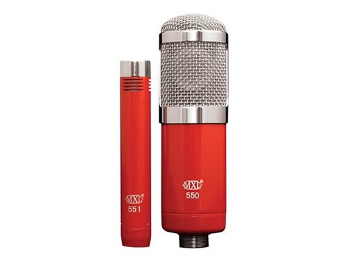 Marshall MXL 550/551R - Kit de microphone - rouge, chrome