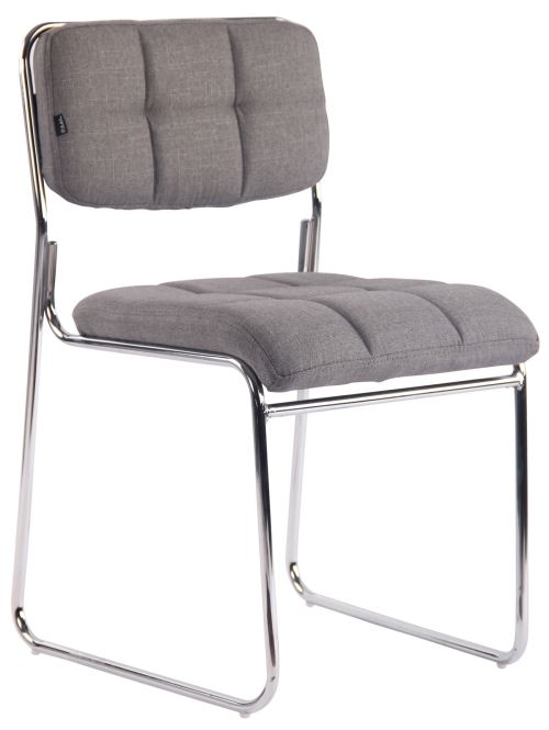 Chaise de salle à manger Gera en tissu , Gris