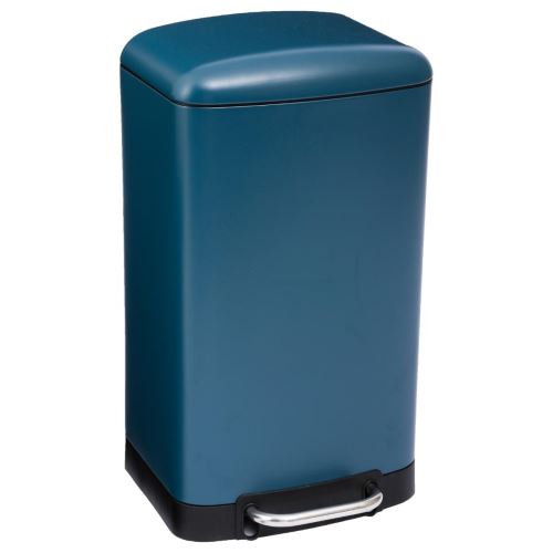 Poubelle 30l en métal finition mate - coloris bleu pétrole