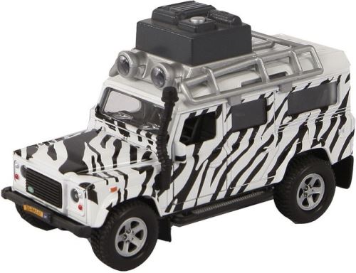 Kids Globe voiture safari Land Rover 13 cm noir et blanc