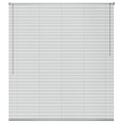 vidaXL Zonwering aluminium 140x160 cm zilverkleurig