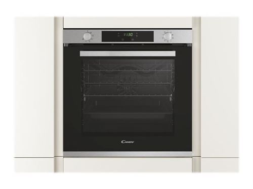 Candy FXP886SX - Four - intégrable - niche - largeur : 56 cm - profondeur : 56 cm - hauteur : 59 cm - avec système auto-nettoyant - classe A - acier inoxydable