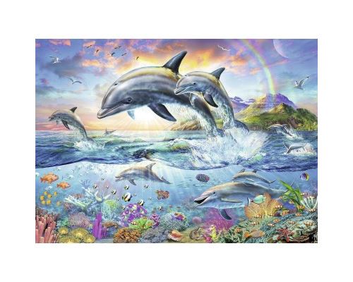 Puzzle 100 Pièces : Coloring Booklet - Monde Sous-marin Coloré, Ravensburger
