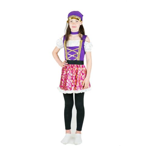 Bodysocks costume d'enfant filles gitanes multicolores