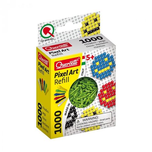 Quercetti Pixel Art aanvuldoos vert diamètre 4 mm 1000 pcs