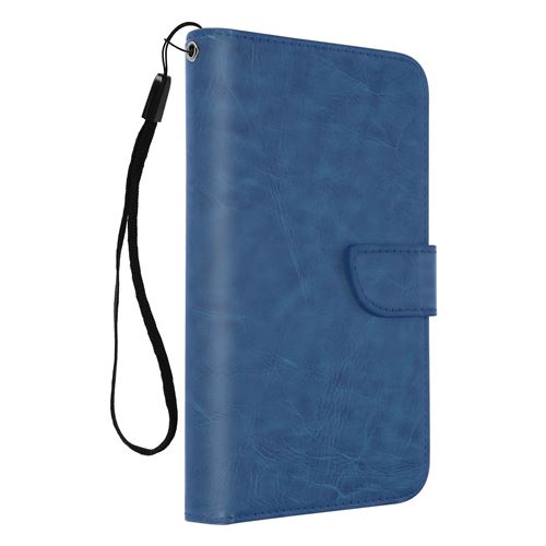 Etui Universel Smartphone Housse Portefeuille 6 Porte-carte bleu Taille xxl