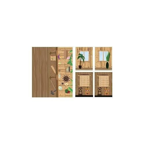 iWallz autocollants de décoration Safari 6 pièces