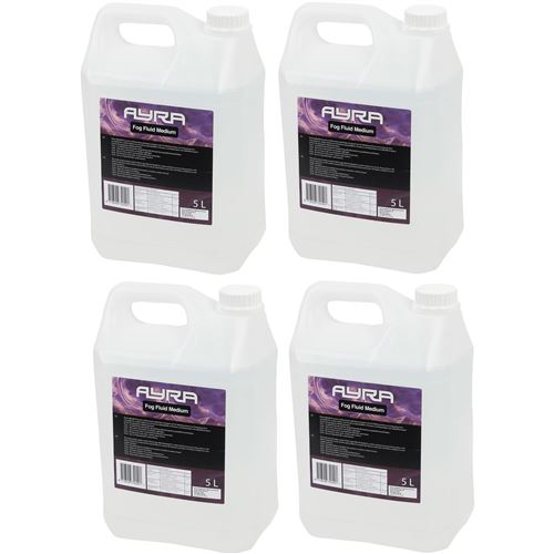 Ayra liquide pour machine à fumée médium 5 L (lot de 4)