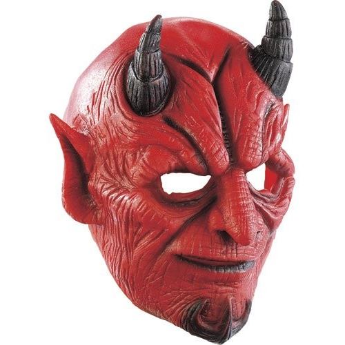 Infactory : Masque de diable en latex avec bouche mobile