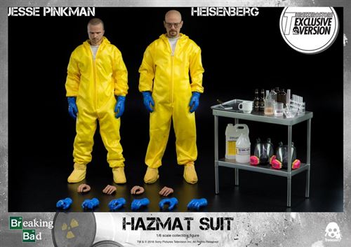 Figurine Threezero - Breaking Bad - Heisenberg & Jesse Pinkman Hazmat Suit Deluxe Version