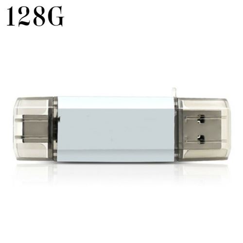 Non Communiqué Clé Usb 2 En 1 Usb 3.0 Type-C Flash Pen Drive Pour Android/Phone/Pc 128Go