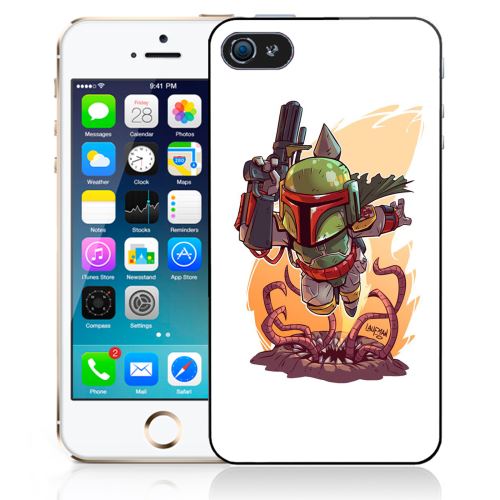Coque pour iPhone 5C star wars boba fett cartoon